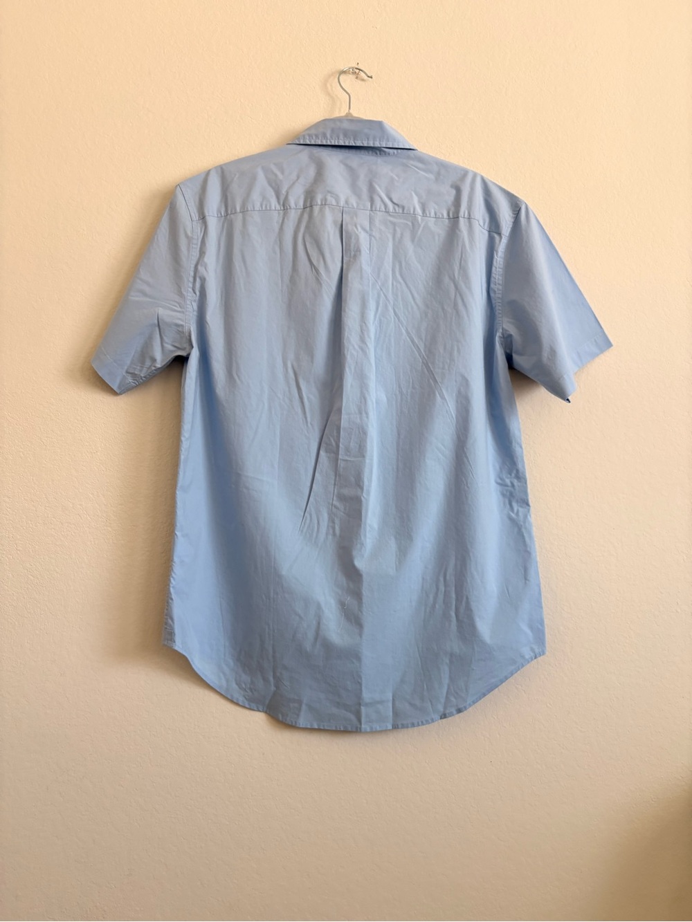 NWT Quince Men's Short-Sleeve Button-Down Shirt in Light Blue size L - Picture 10 of 11